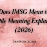 What Does IMSG Mean in Text? Simple Meaning Explained (2026)