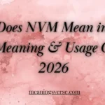 What Does NVM Mean in Text? Full Meaning & Usage Guide 2026