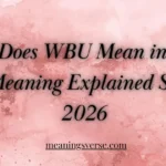 What Does WBU Mean in Text? Full Meaning Explained Simply 2026